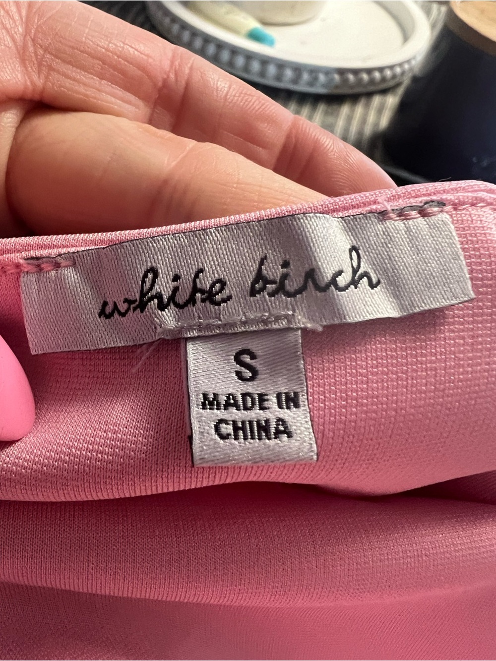 White Birch LoveShackFancy Inspired Spin Bow Back Mini Dress Pink Size Small - Picture 6 of 10